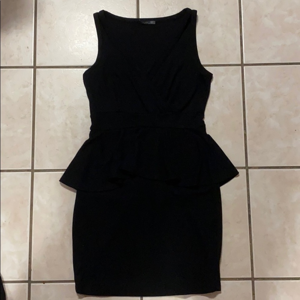 Black Peplum Dress